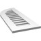 Ekena Millwork Quarter Round Top Left Surface Mount PVC Gable Vent w/ 3-1/2"W x 1"P Standard Frame, 14"W x 36"H GVPQL14X3601SF - alternate 4